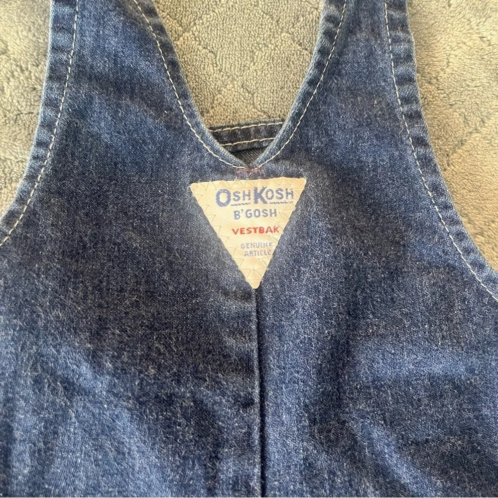 VTG OshKosh B'gosh Baby Denim Overalls Genuine Article‎ 18M Blue Size Unknown